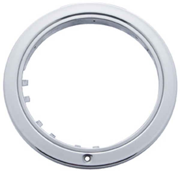 Stainless Steel "Bullet" Peterbilt Headlight W/O Turn Signal Light Cutout