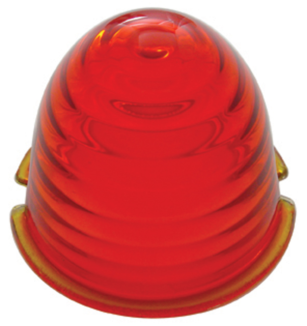 Beehive Glass Cab Light Lens - Dark Amber