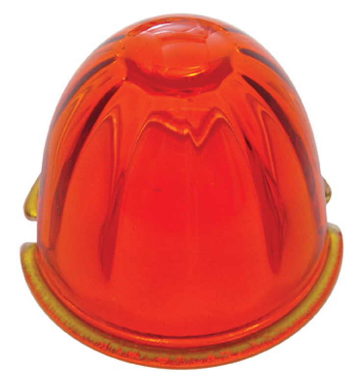 Watermelon Glass Cab Light Lens - Dark Amber