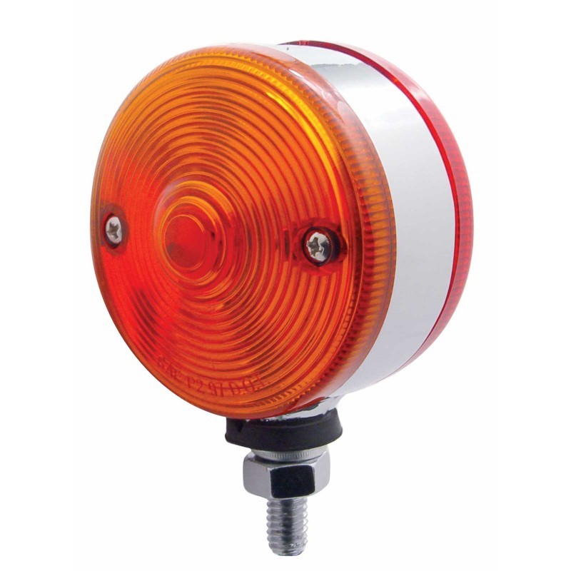 Incandescent Heavy Duty Zinc Die Cast 3" Double Face Light - Single Contact Bulb