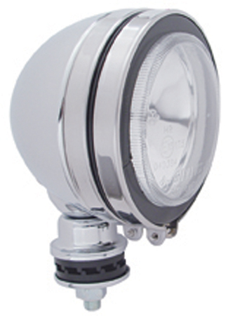 Chrome 5" Off Road Halogen Light - Clear