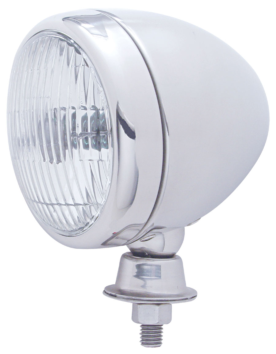 Chrome Teardrop Spot Light -Clear