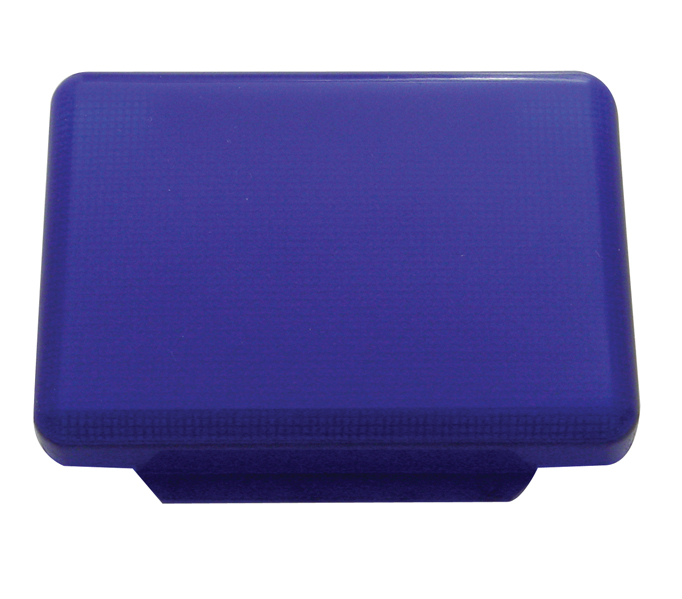 Rectangular Dome Light Lens - Blue