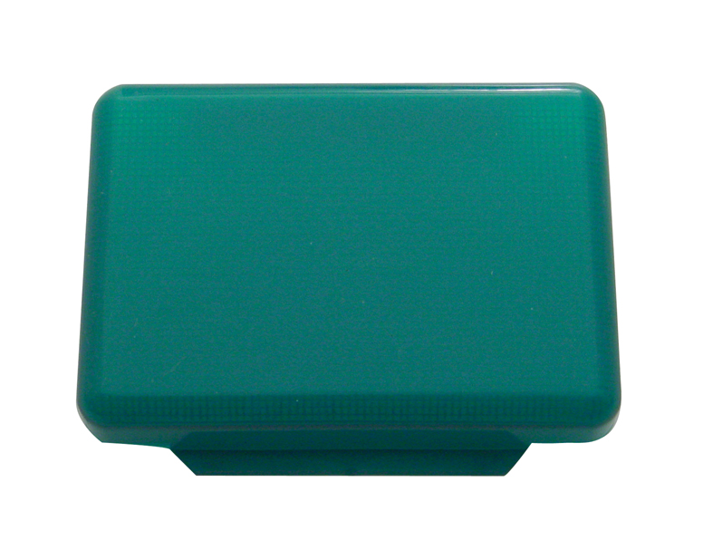 Rectangular Dome Light Lens - Green