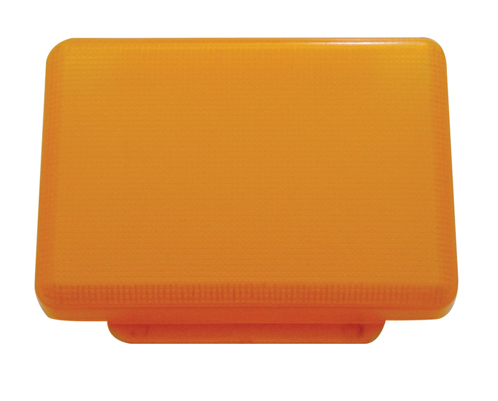 Rectangular Dome Light Lens - Amber