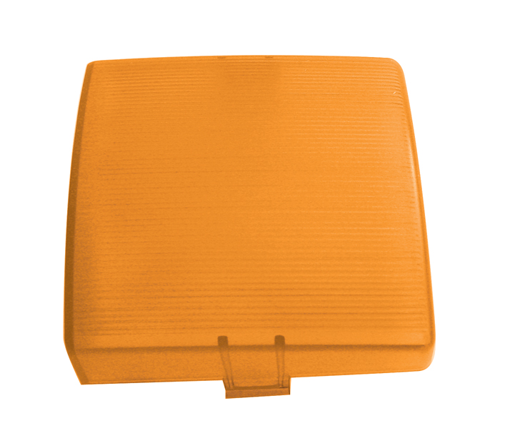 Square Dome Light Lens - Amber