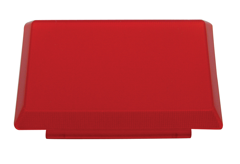 Rectangular Interior Light Lens - Red