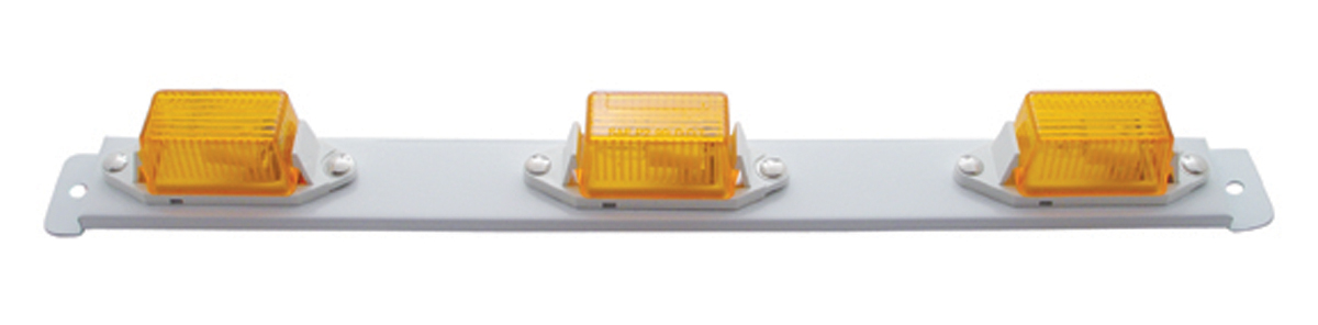 Incandescent Identification Bar Light - 3 Mini Amber Light