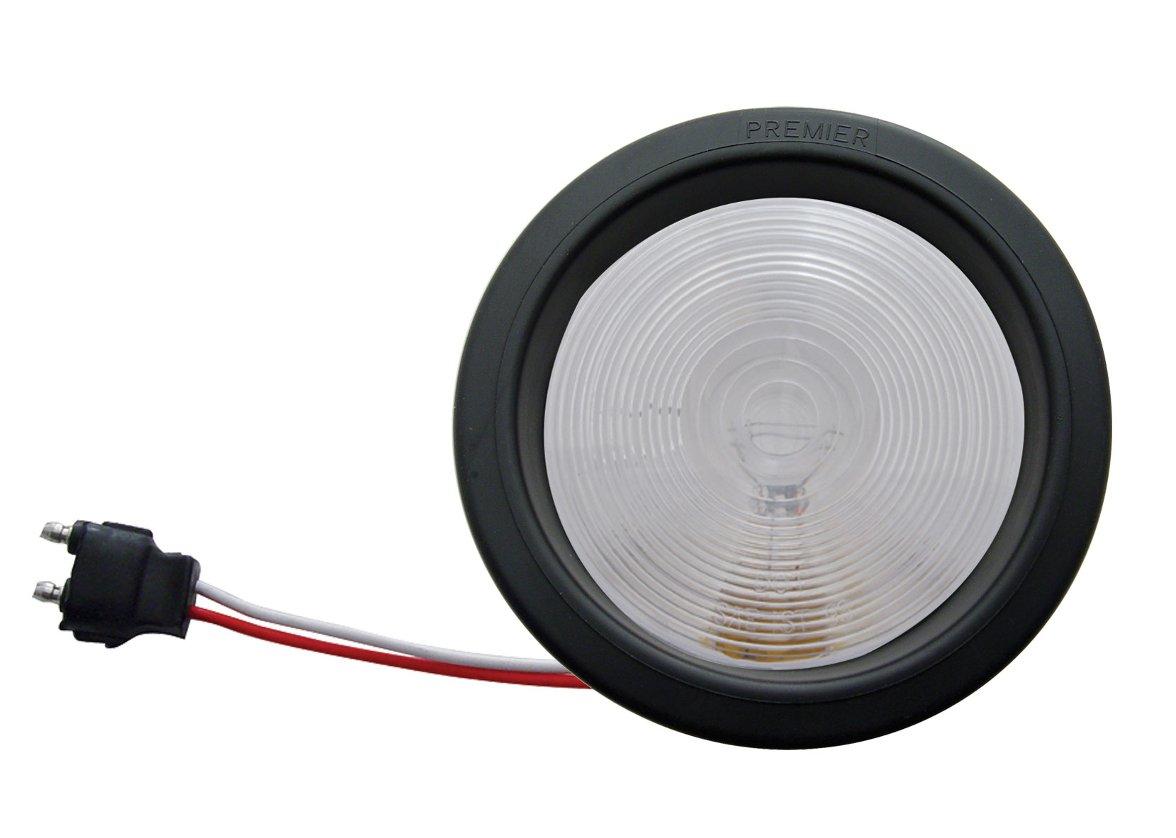 Incandescent 4" Round Back Up Light Kit - Red