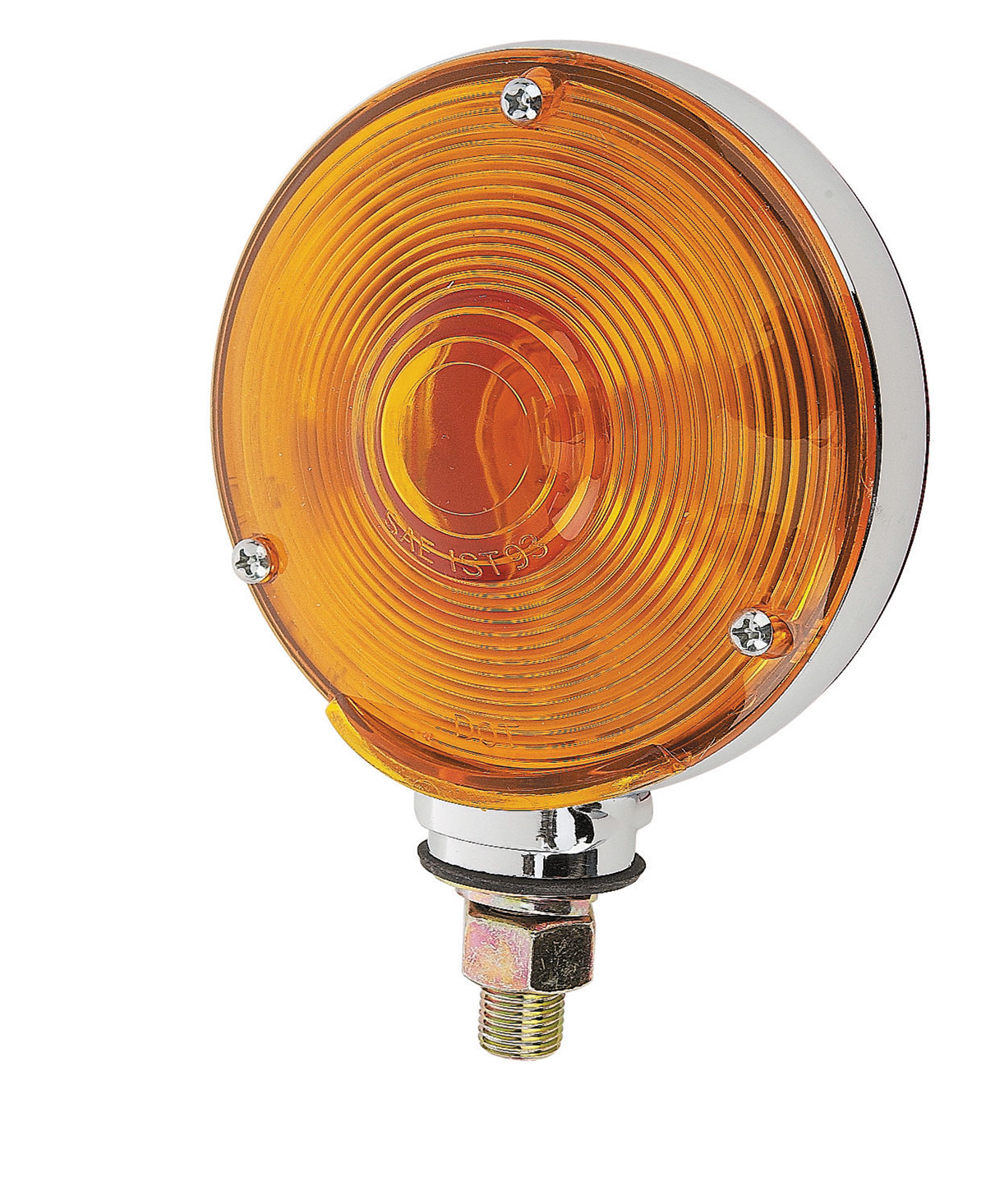 Chrome Double Face Turn Signal Incandescent Light W/ 1156 Bulb