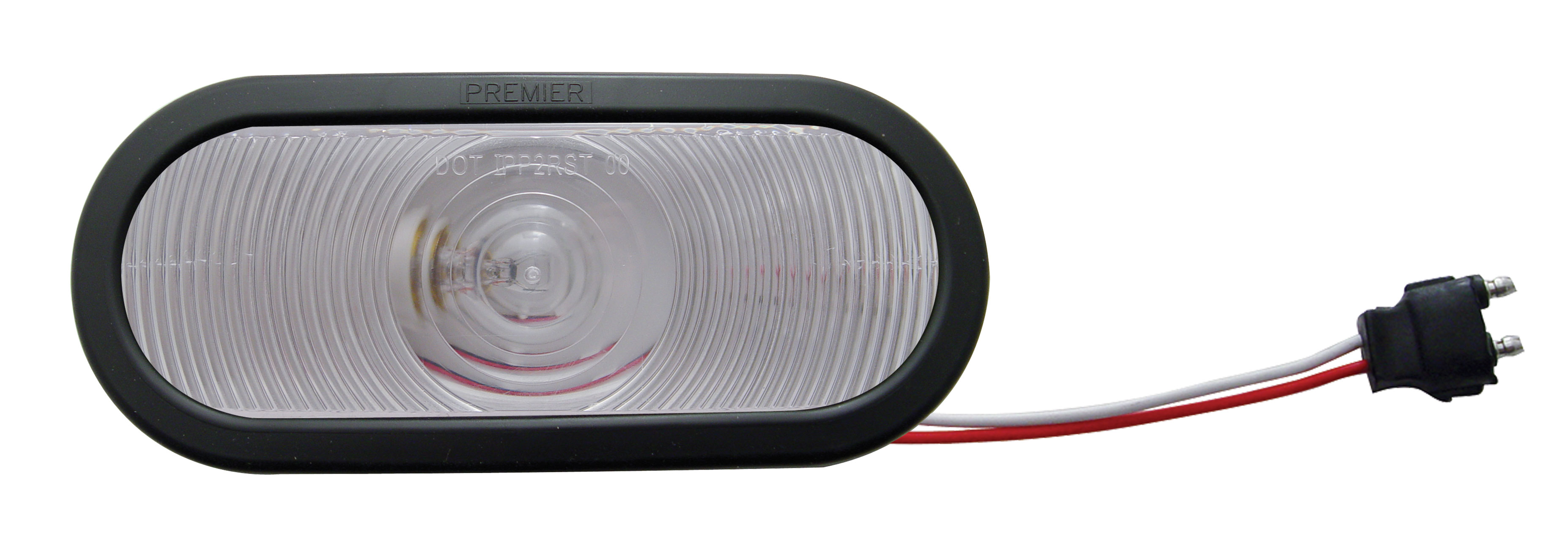 Incandescent Oval Round Back Up Light Kit - Clear