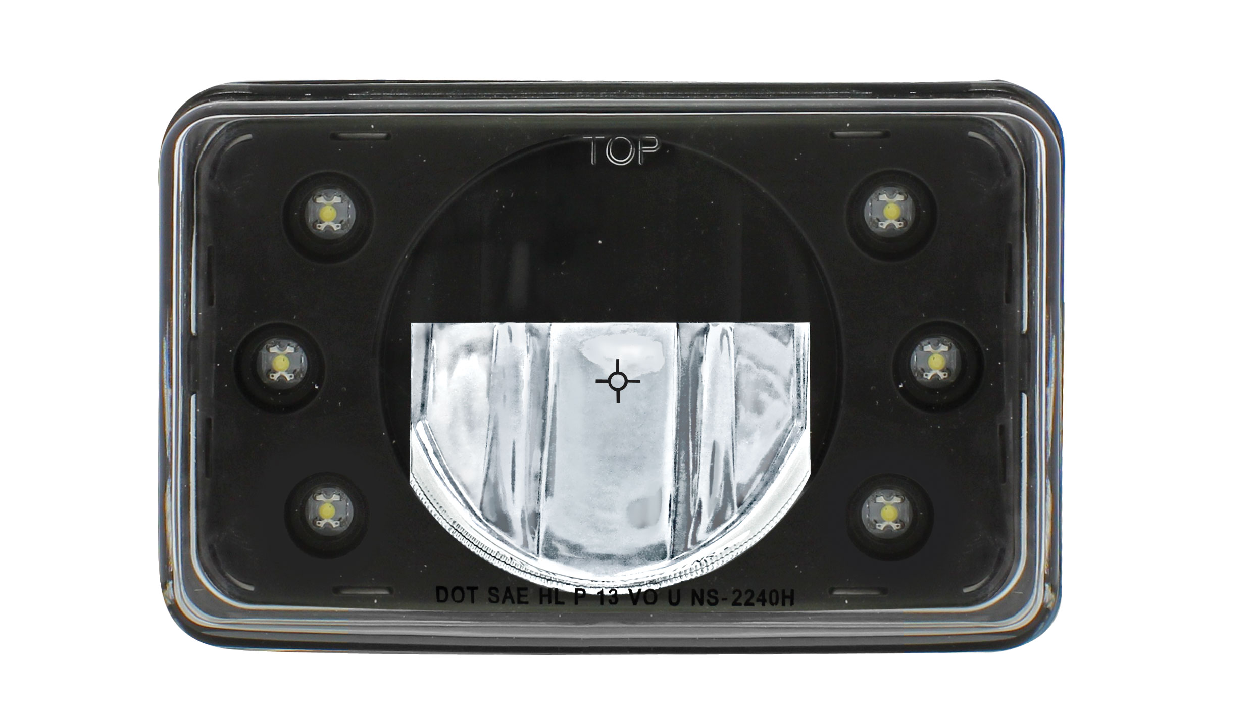 6" X 4" Rectangular High Power Led Crystal Headlight - High Beam