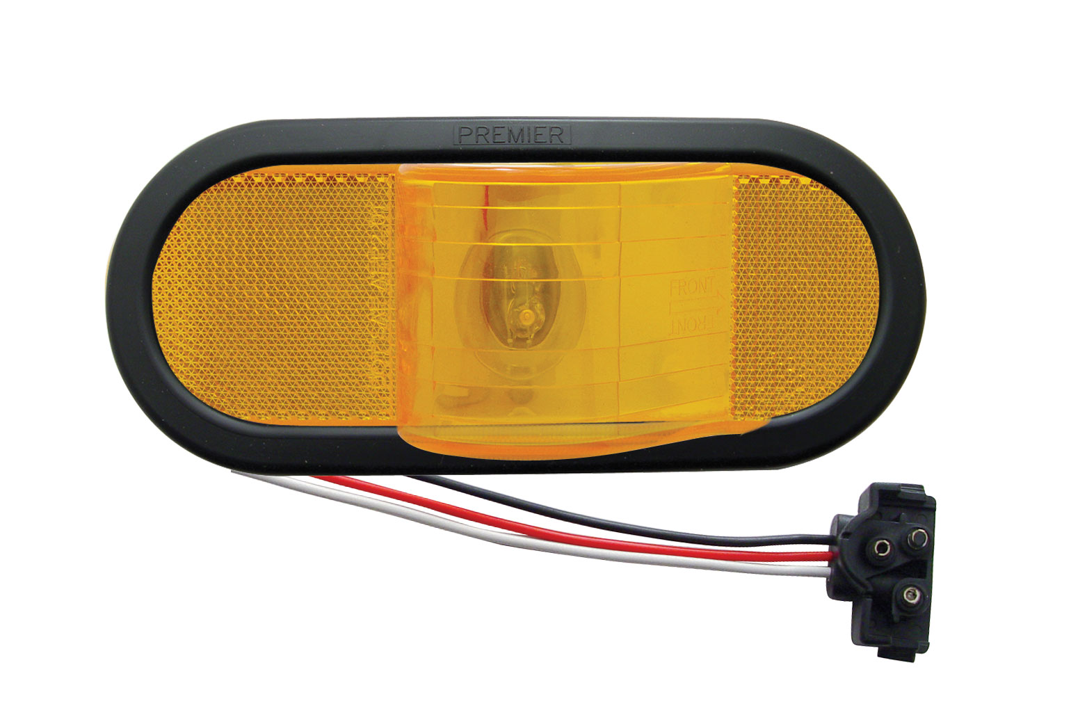 Incandescent Oval Mid Raillery Turn Signal Light Kit - Amber