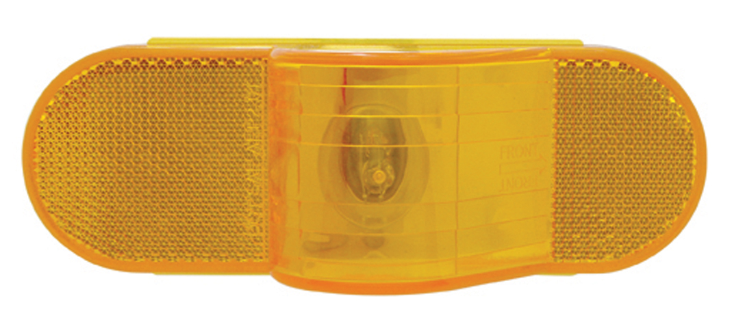 Incandescent Oval Mid Trailer Turn Signal Light - Amber