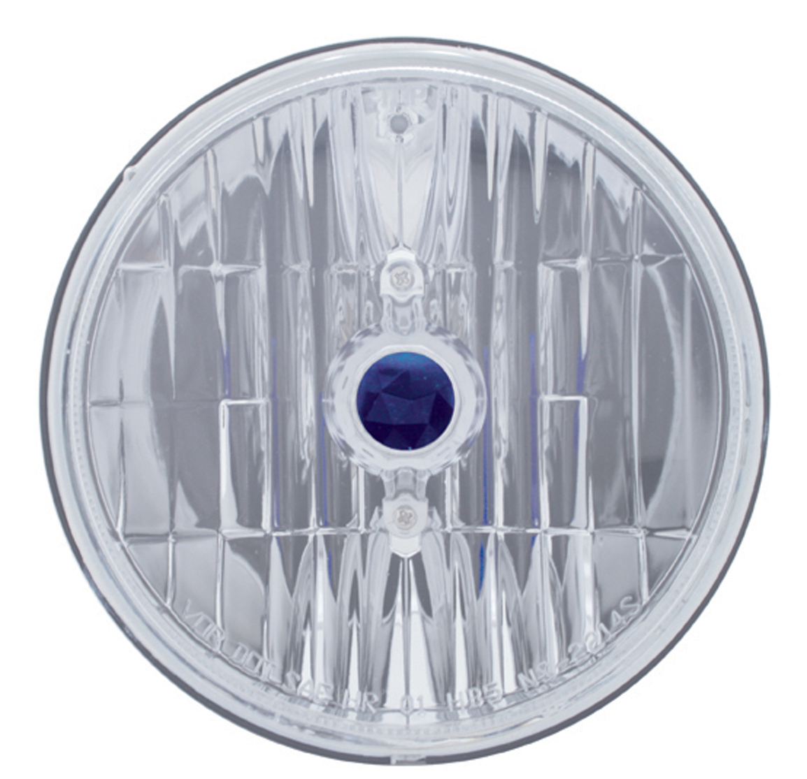 5 3/4" Round Crystal Headlight W/ Blue Dot