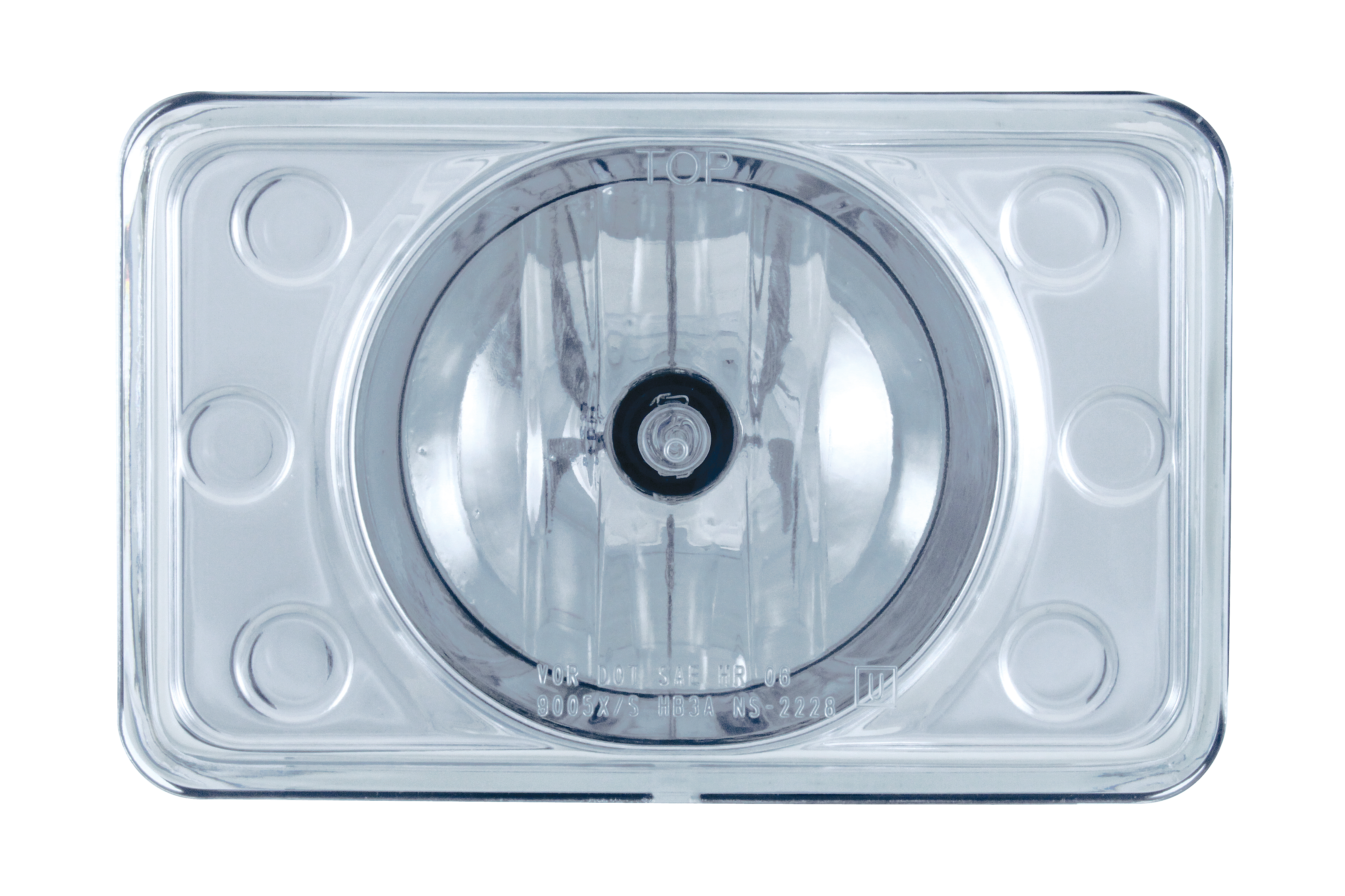 165Mm Crystal Projection Rectangular Headlight Bulb - High Beam Only