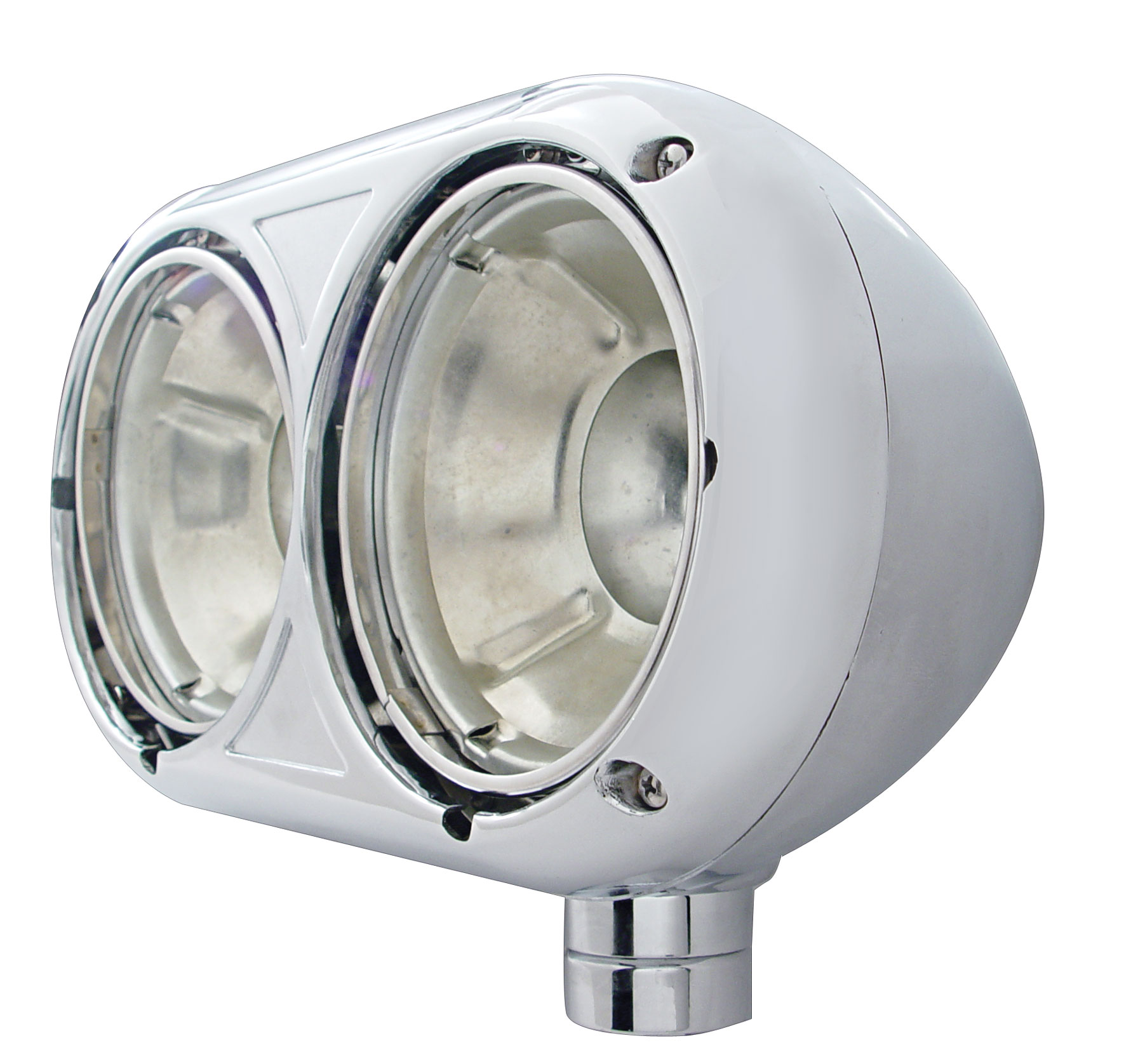 Polished Aluminum Peterbilt 359 Dual Headlight Housing Only - Passenger