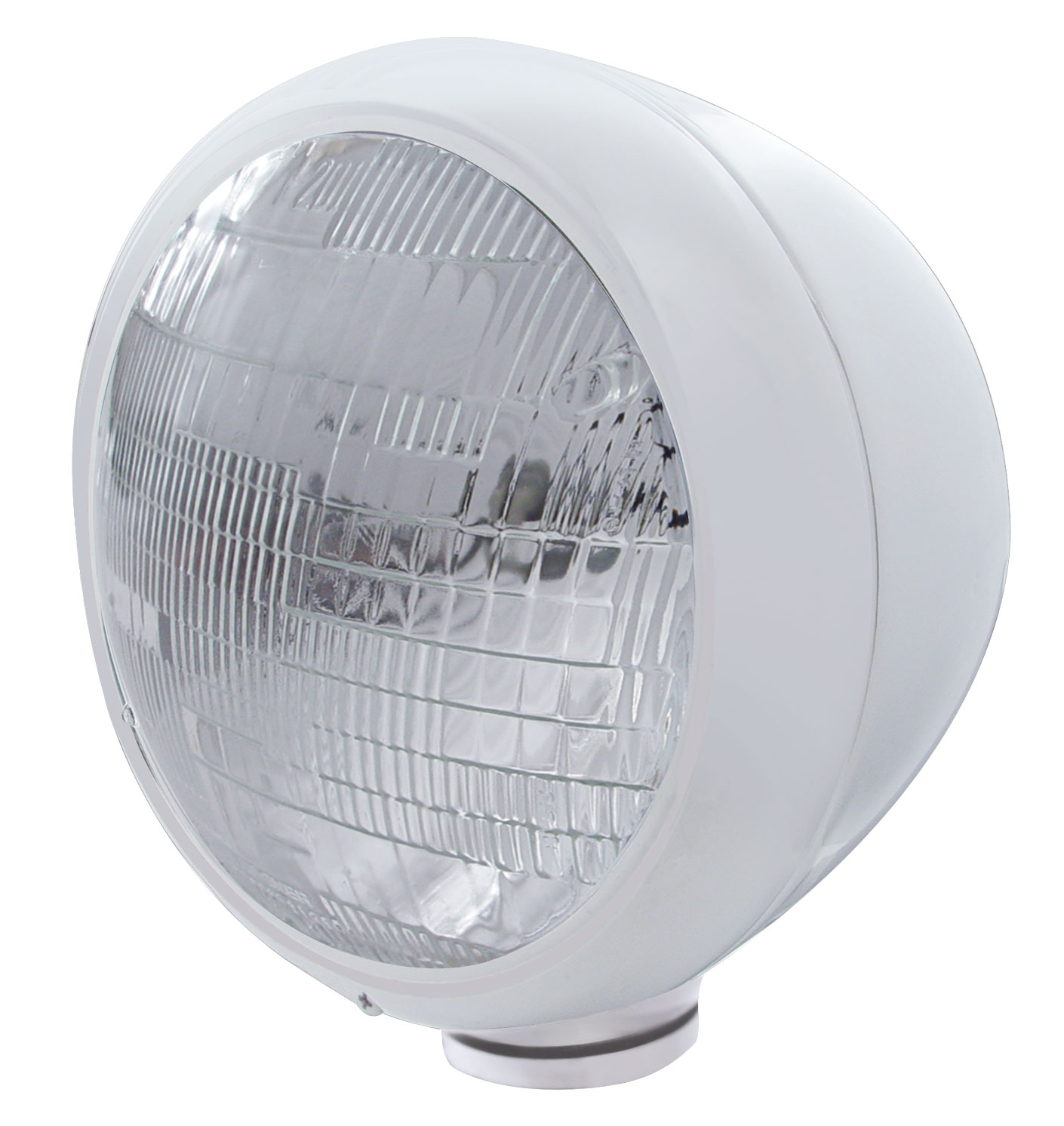 Chrome Classic "Guide" Headlight - 6014 Sealed Beam Bulb