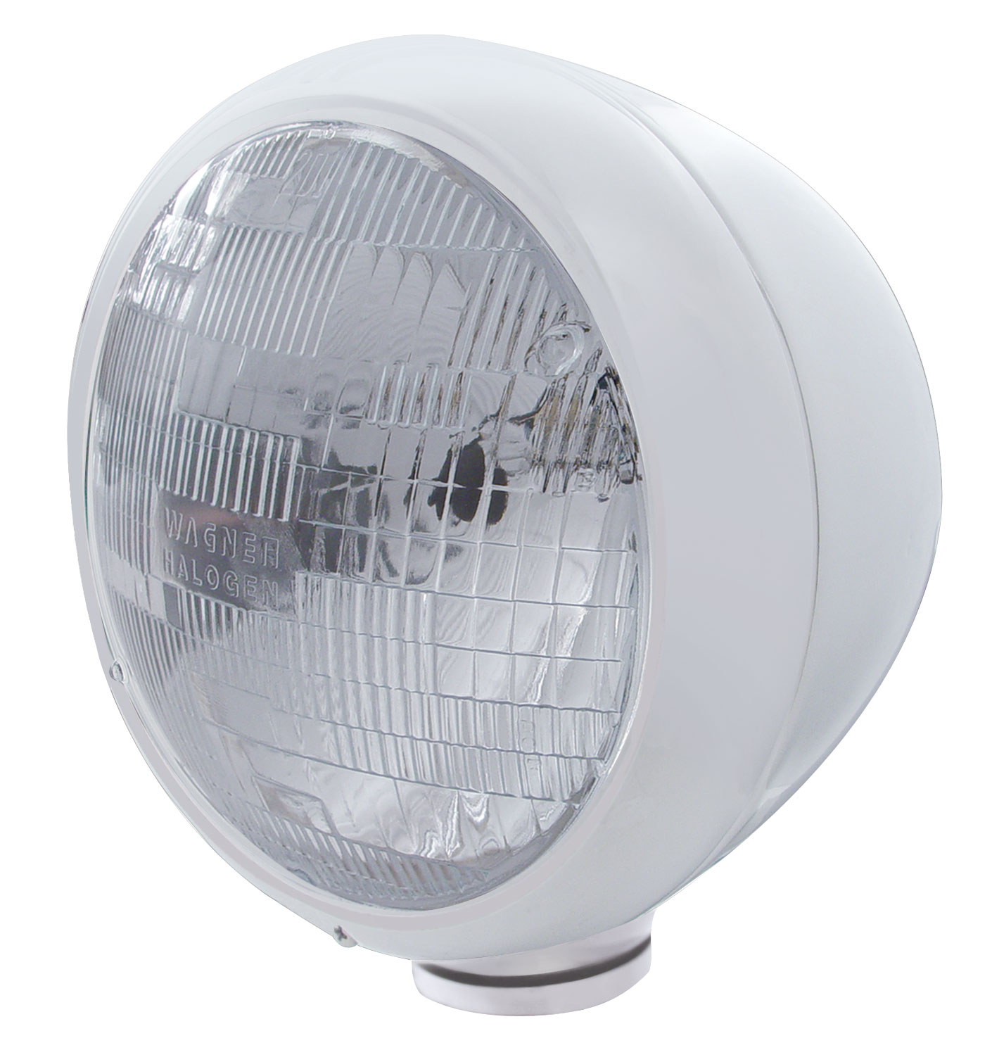 Stainless Steel Classic "Guide" Headlight - H6024 Halogen Bulb