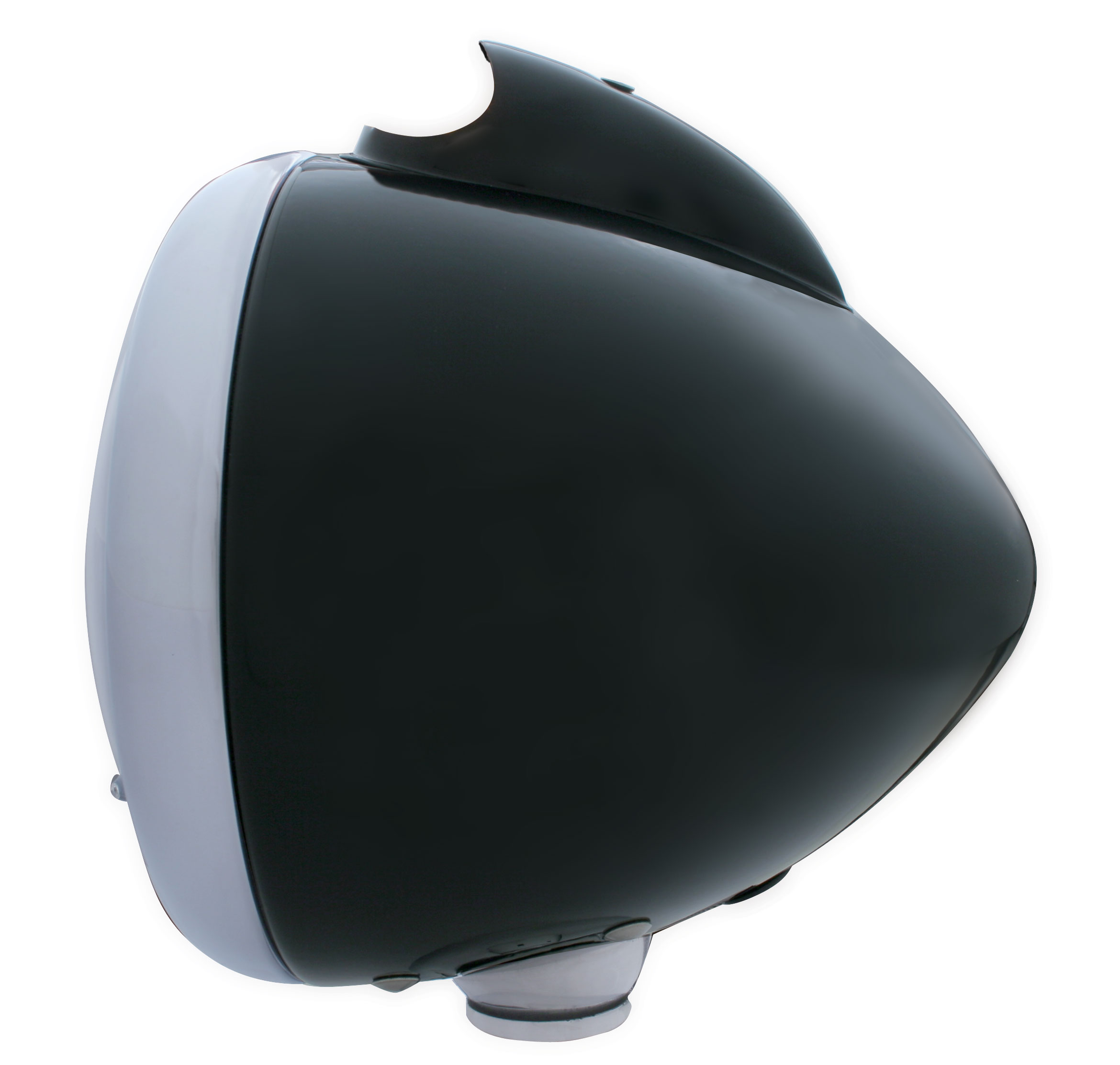 Black "Guide" Peterbilt Headlight Housing W/ Top Signal Light Cutout