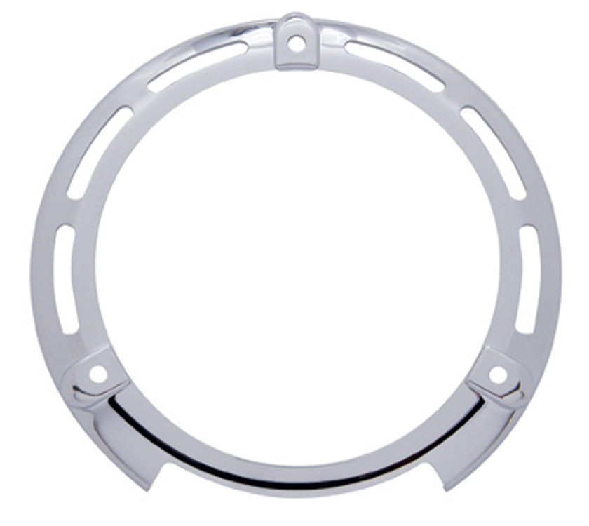 Chrome Plastic Round Turn Signal Light Bezel