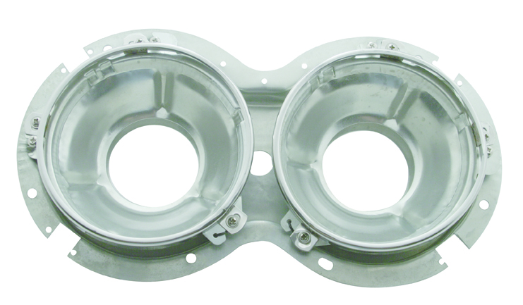 United Pacific Peterbilt 359 Dual Headlight Complete Inner Lamp Bucket