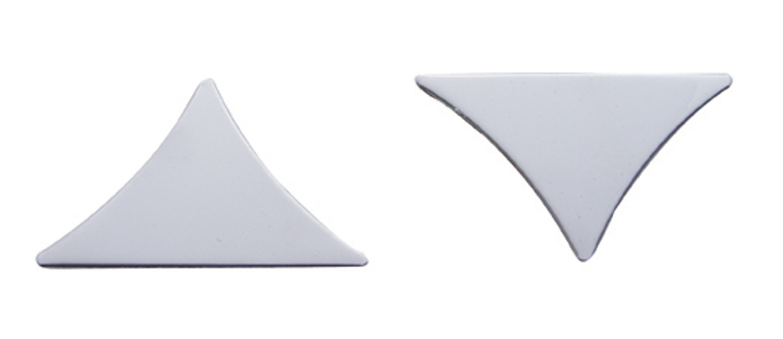 (2/Card) Stainless Steel Peterbilt 359 Headlight Bezel Insert