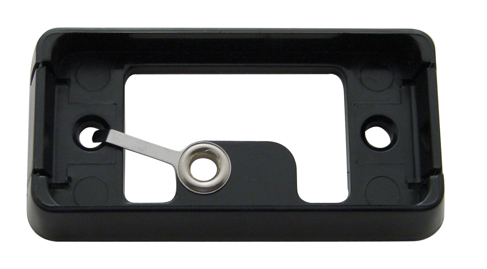 Black Mounting Bracket For 1 Bulb Small Rectangular Clearance/Marker Light
