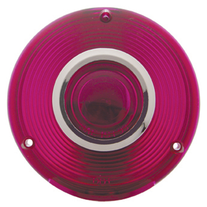 Plastic Turn Signal Lens W/ Chrome Rim - Light Purple