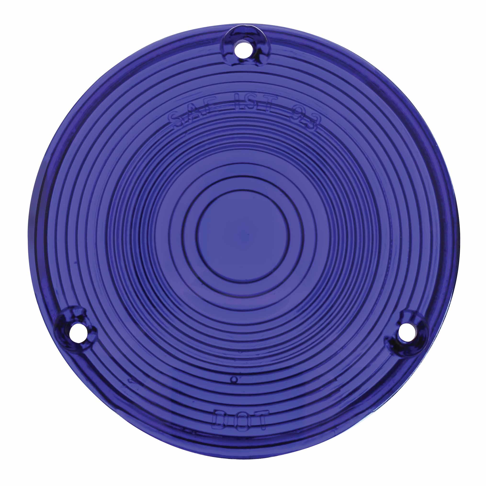 Glass Turn Signal Lens W/ Hardware - Blue