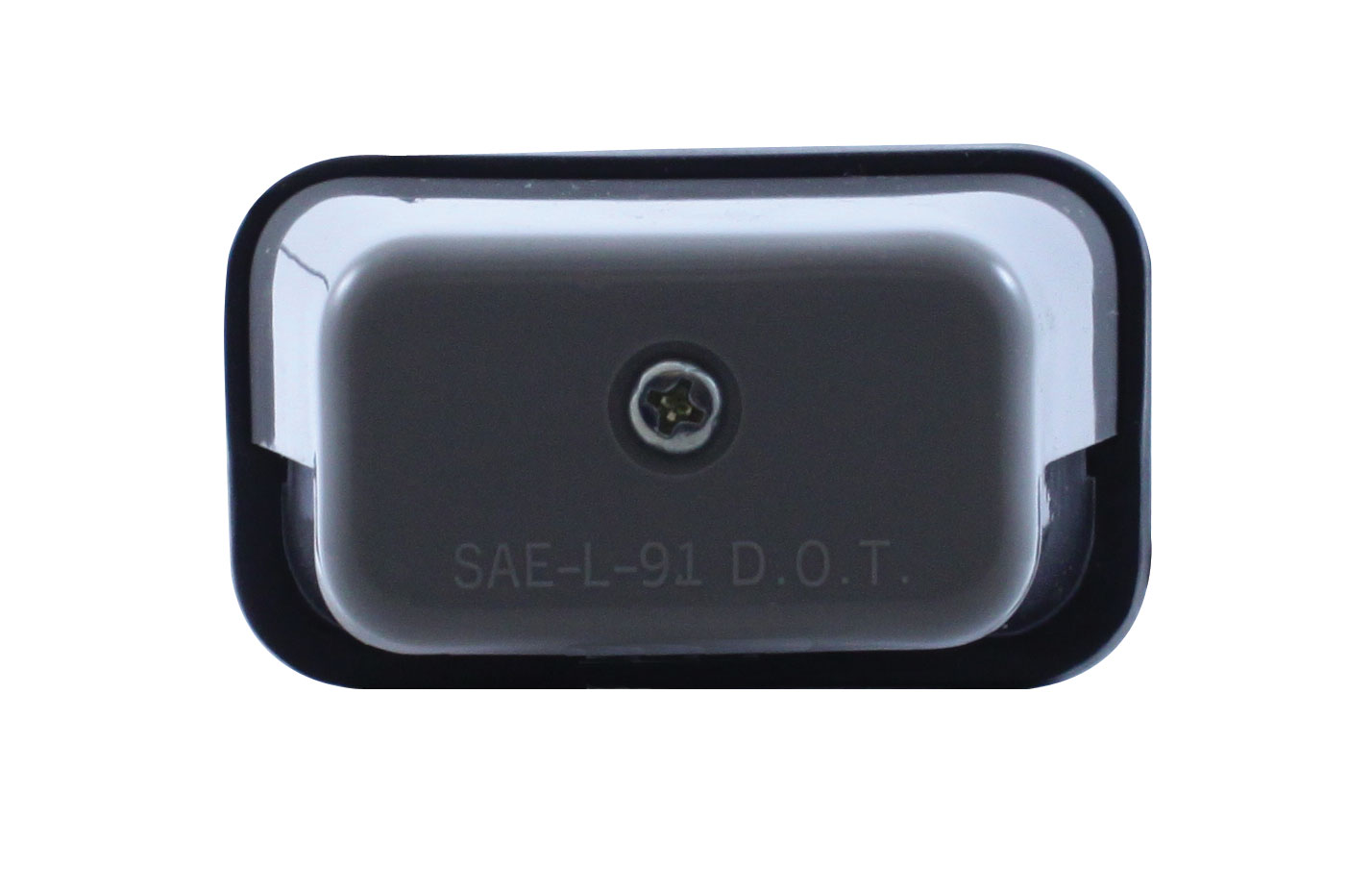 Incandescent Gray Rectangular License Light