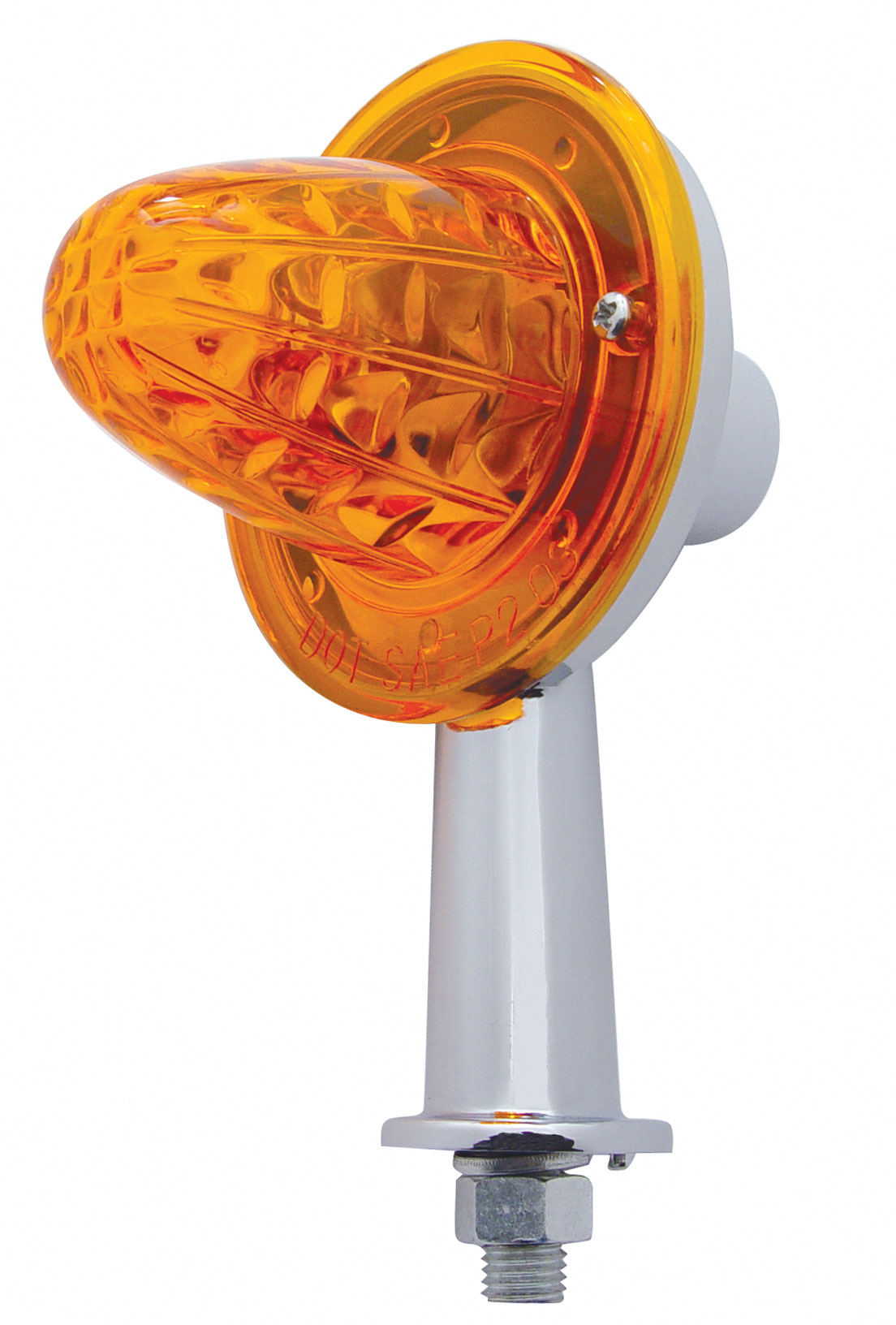 Honda Diamond Incandescent Light W/ 2 1/8" Arm - Amber