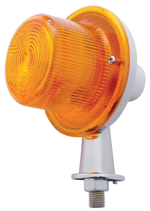 Crystal Honda Tanker Amber Light W/ 1 1/8" Arm - Double Contact