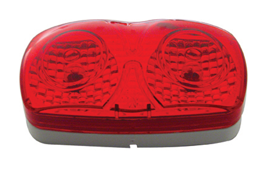 Incandescent Tiger Eye Crystal Clearance/Marker Light - Red