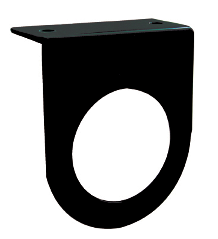 Black Steel Light Bracket W/ One 2 1/2" Light Cutout
