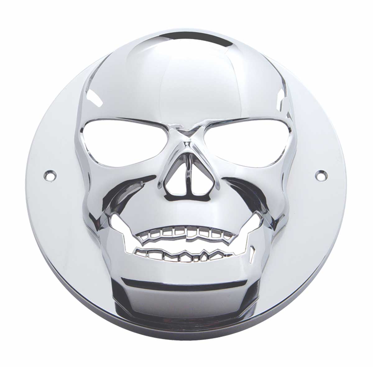 Chrome 2" Light Skull Bezel