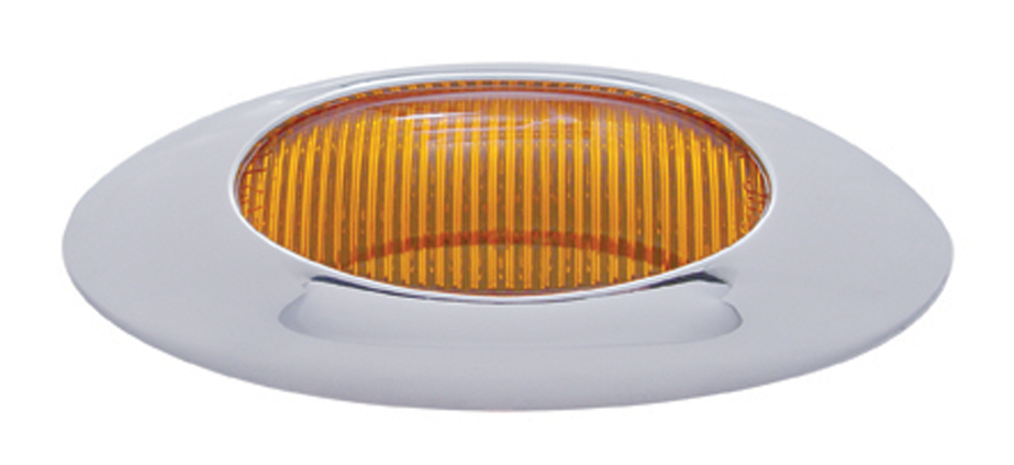 "Phantom I" Chrome Plastic Bezel & Lens Kit - Amber