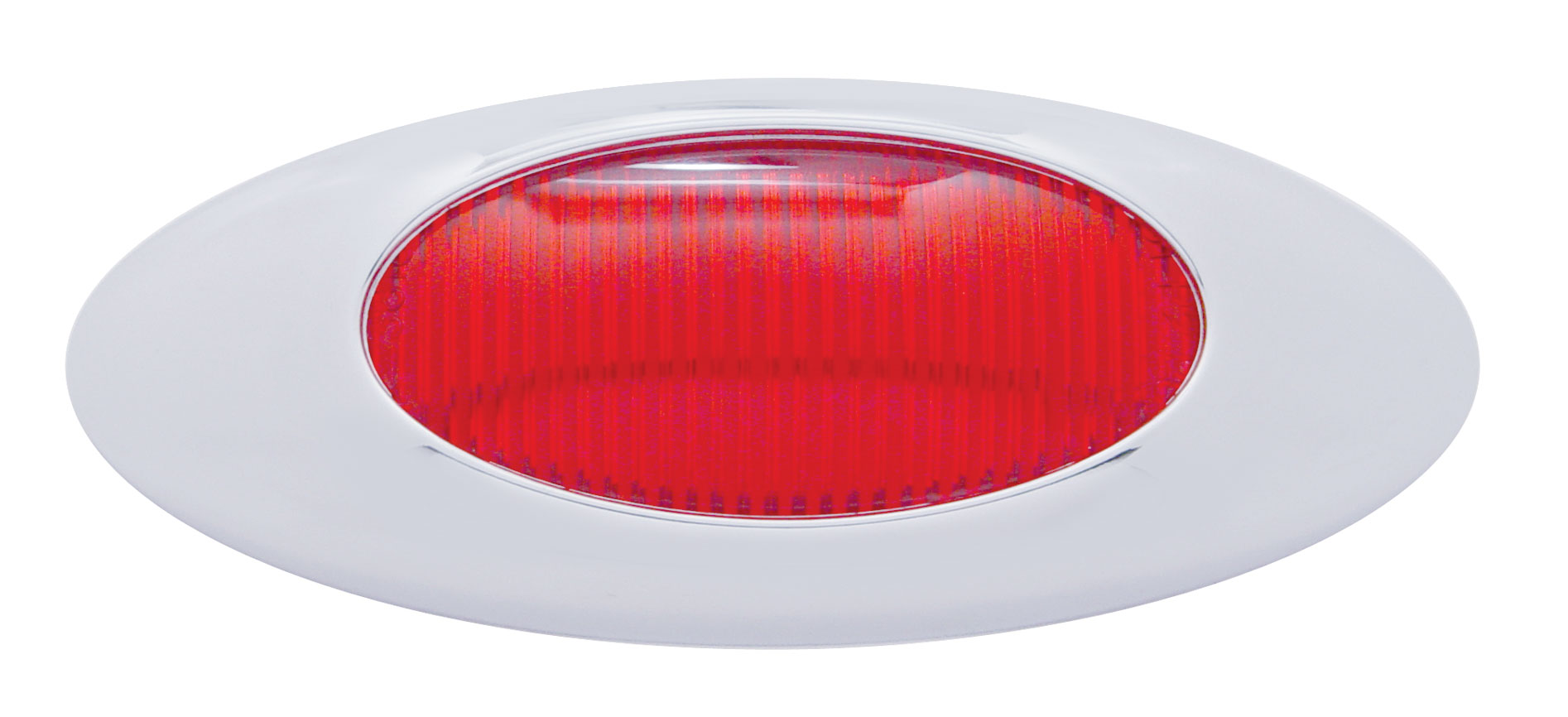 "Phantom I" Chrome Plastic Bezel & Lens Kit - Red