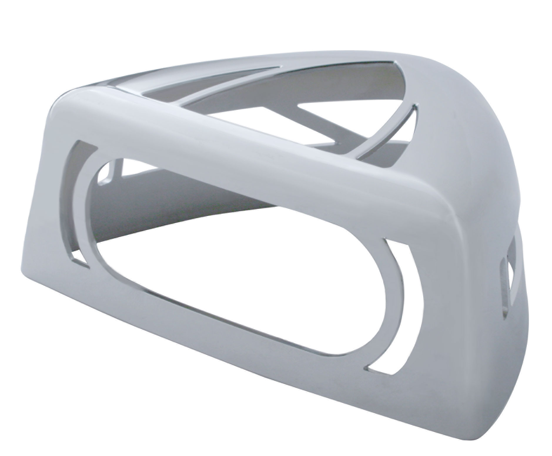 Chrome Plastic Peterbilt Headlight Turn Signal Cover - Low Profile