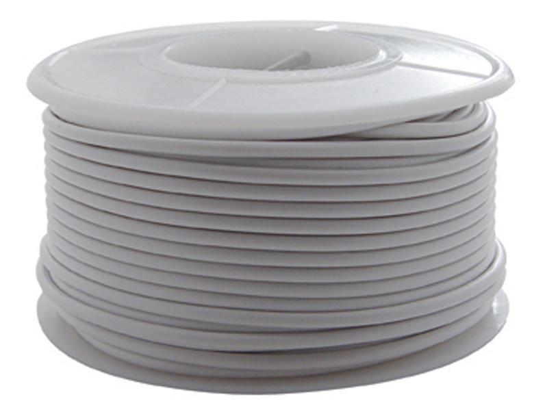 (Roll) 16G 100' Primary Wire Roll - White