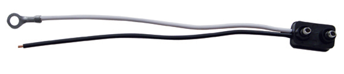 2 Wire Plug - Black (Hot) Wire Snapped End