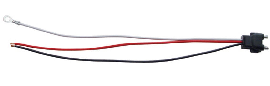 3 Wire Plug - White Ground Wire W/ #10 Ring Termination