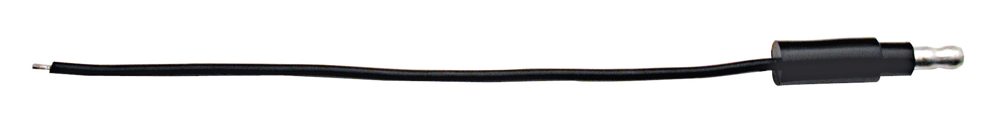 Single Lead Wire W/ .180 Bullet Termination & Stripped End - Black