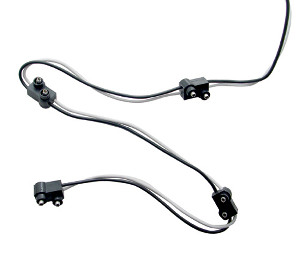 Wire Harness - 7" Wire Lead W/ 4 Molded 2 Wire Plug
