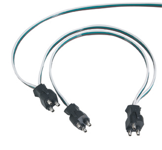 Wire Harness - 12" Wire Lead W/ 3 Molded 3 Wire Plugs