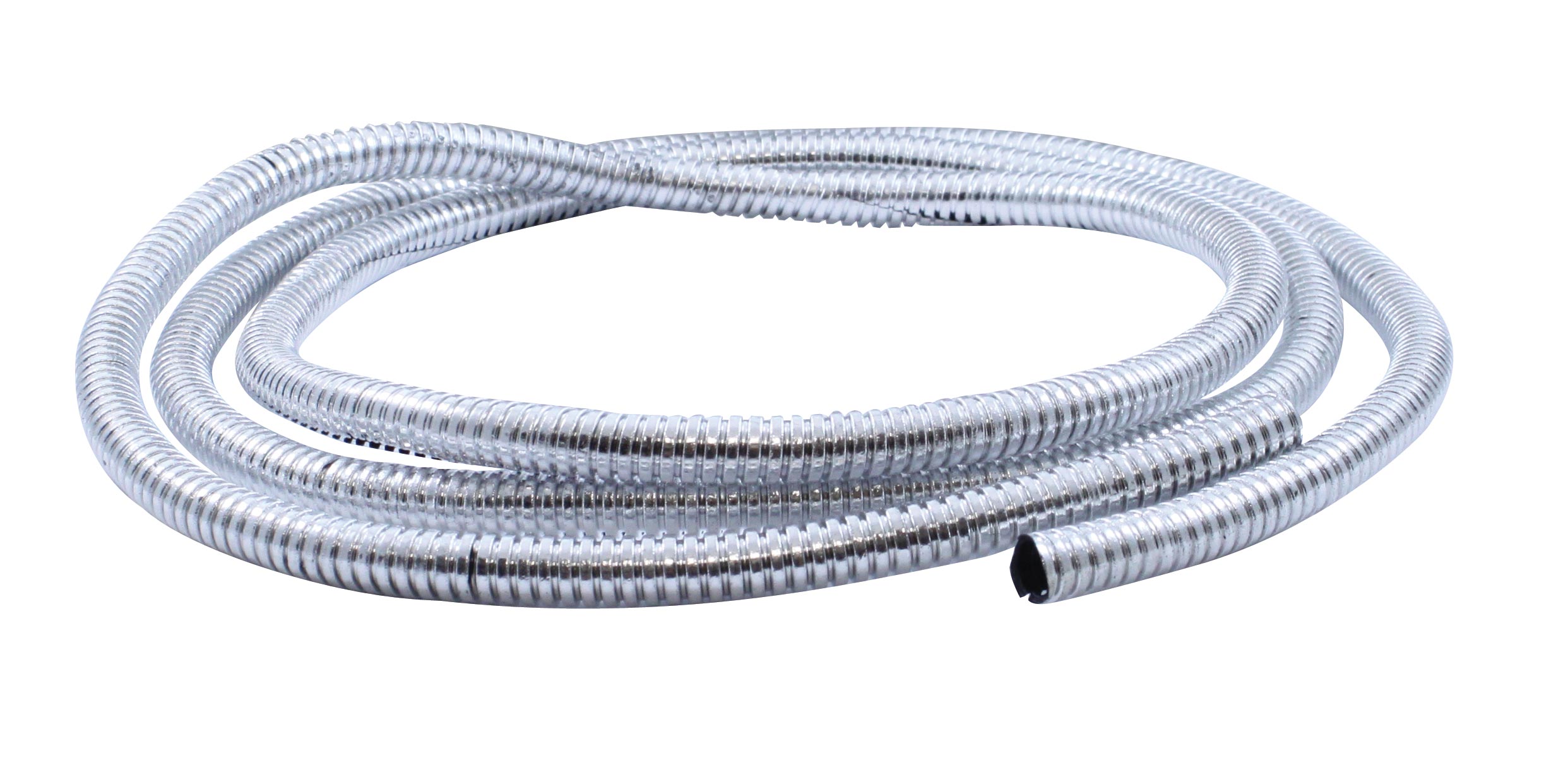 (Pack) 72" Chrome Plastic Wire Loom - 
