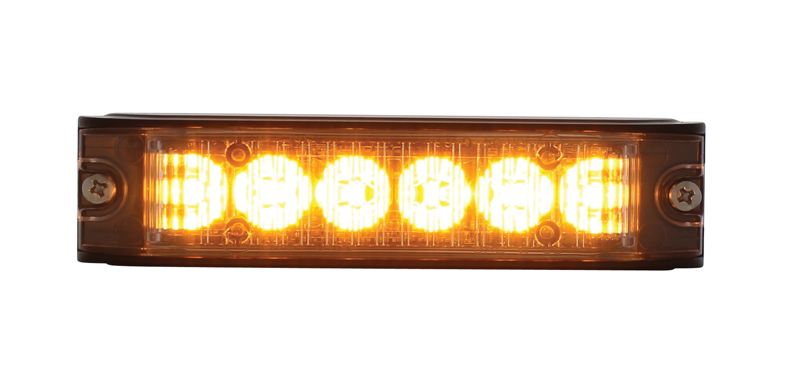 6 High Power Led 12V/24V Warning Lighthead - Amber