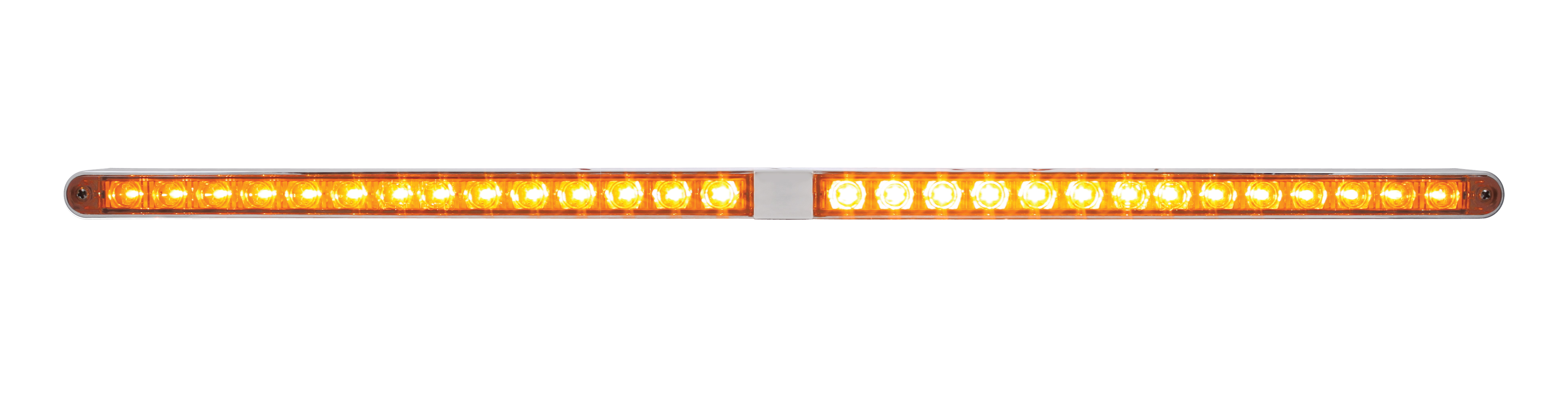 24" Led Light Bar With Two 14 Amber Led Light Bar - Amber Lens