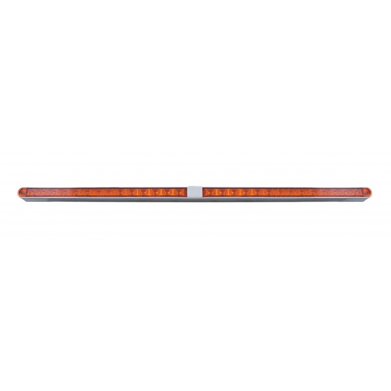 24" Led Light Bar With Two 19 Amber Led Reflector Light Bar - Amber Lens