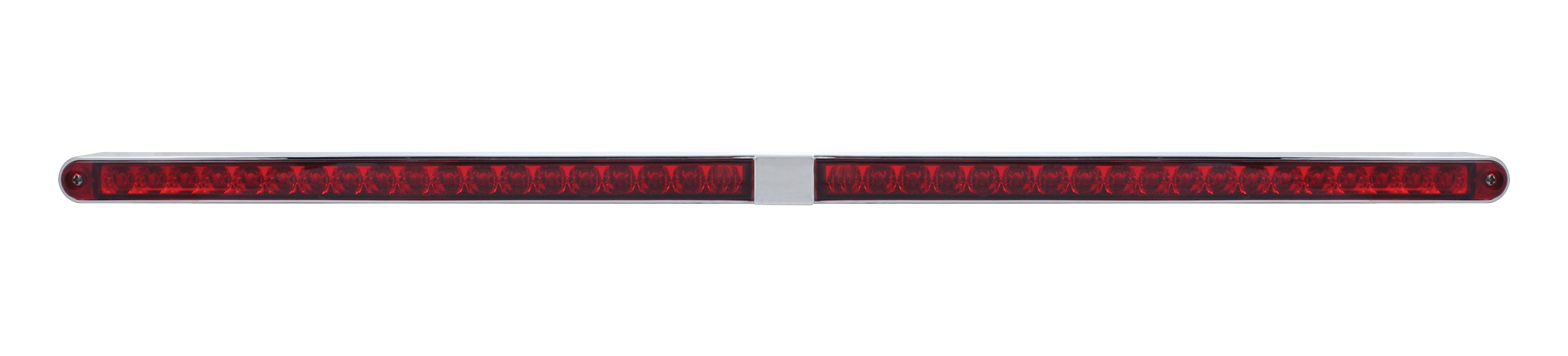 24" Led Light Bar With Two 19 Red Led Reflector Light Bar - Red Lens